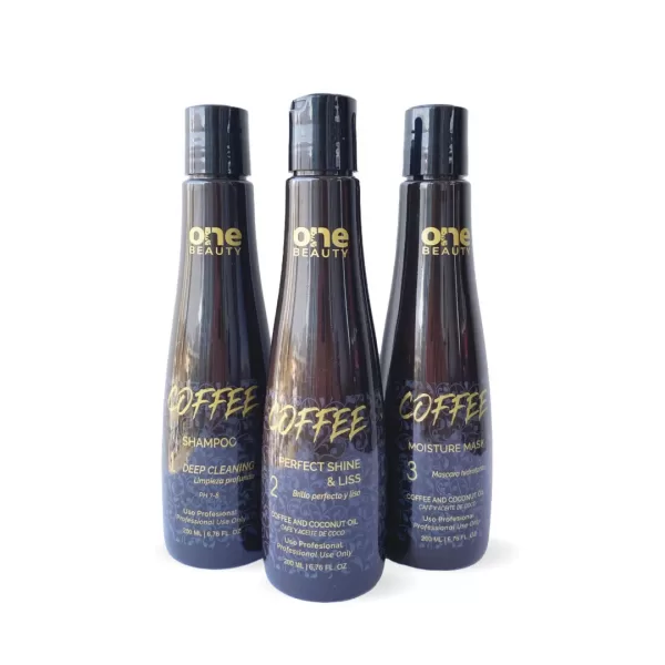 Alisado One Beauty 1,2,3 pasos coffe 250 ml